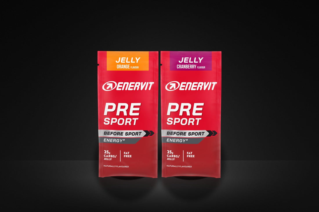 ENERVIT PRE Sport, želé pred výkonom s príchuťou pomaranč a brusnica