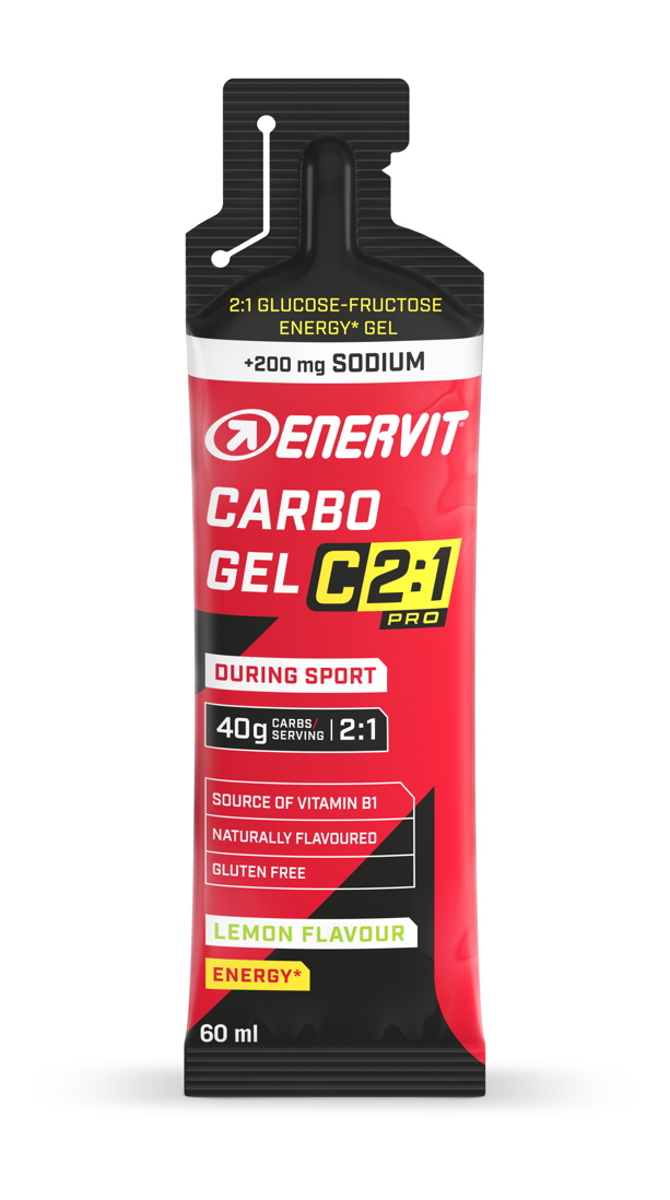 ENERVIT Carbo Gel C2:1 so sodíkom – Citrón