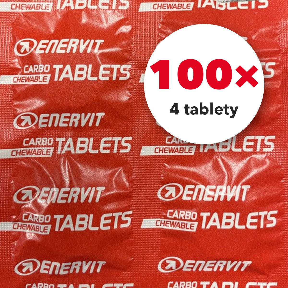 ENERVIT Carbo Tablets – balení 100 × 4 tablety
