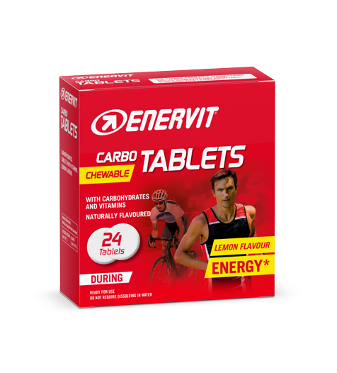 ENERVIT Carbo Tablets (GT Sport) – 24 tabliet – Citrón