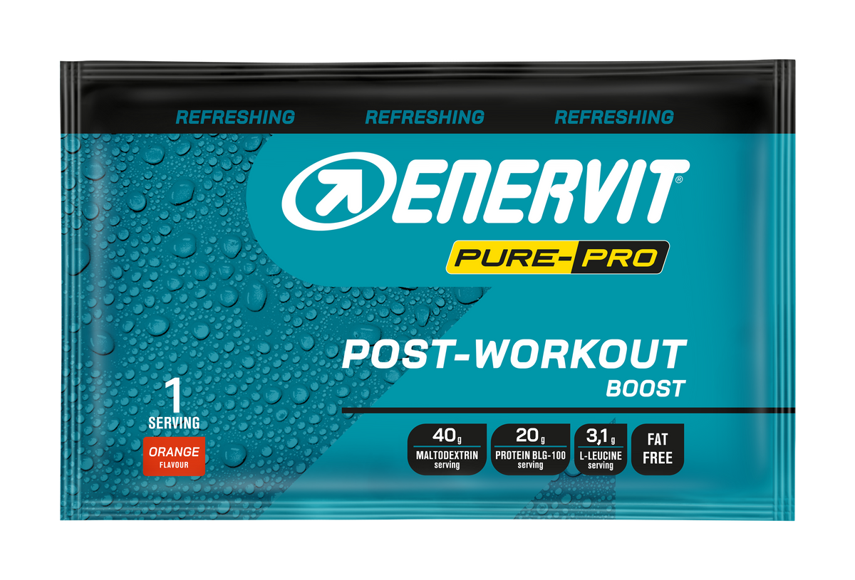 ENERVIT PURE-PRO Post-Workout Boost – pomaranč, sáčok 65 g